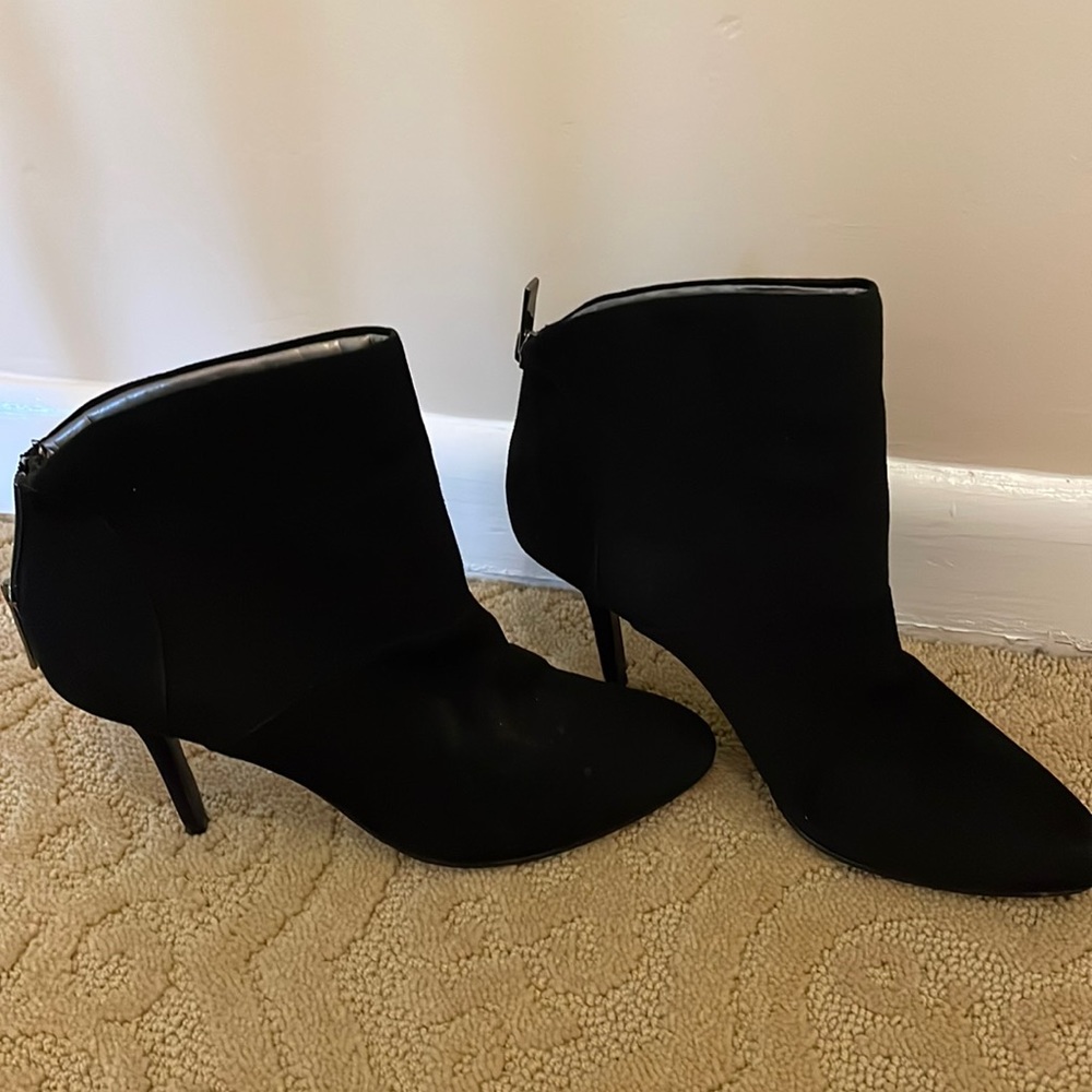 Ankle Suede Black Boots Size 6